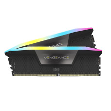 CORSAIR VENGEANCE RGB DDR5 RAM 32GB (2x16GB) 6400MHz CL36-48-48-104 1.35V Intel XMP Desktop Computer Memory - Black (CMH32GX5M2B6400C36)